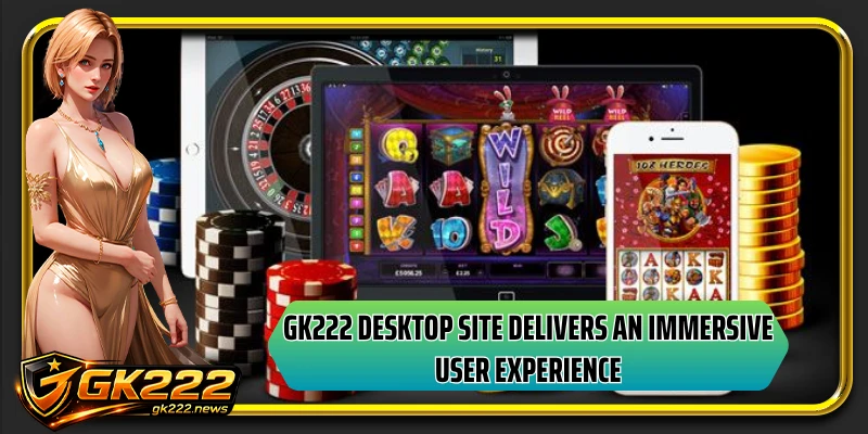 GK222 desktop site delivers an immersive user experience